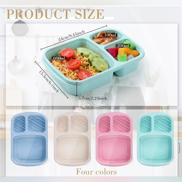 16 Pce Bento Food Storage Containers - Picture 2 of 10